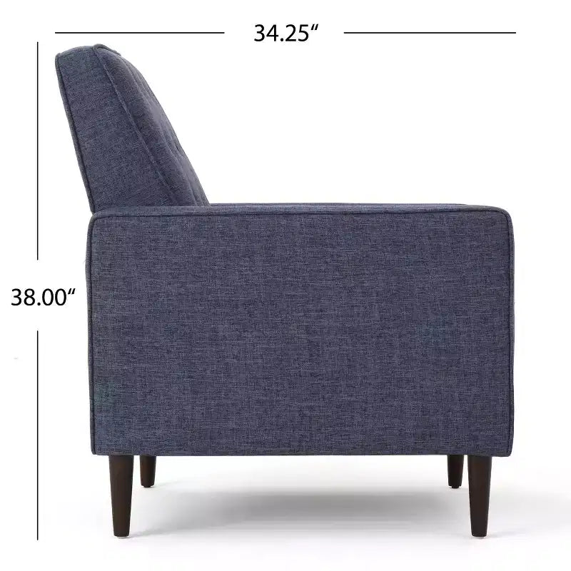 Mid Century Modern Tufted Pushback Recliners (Set of 2)