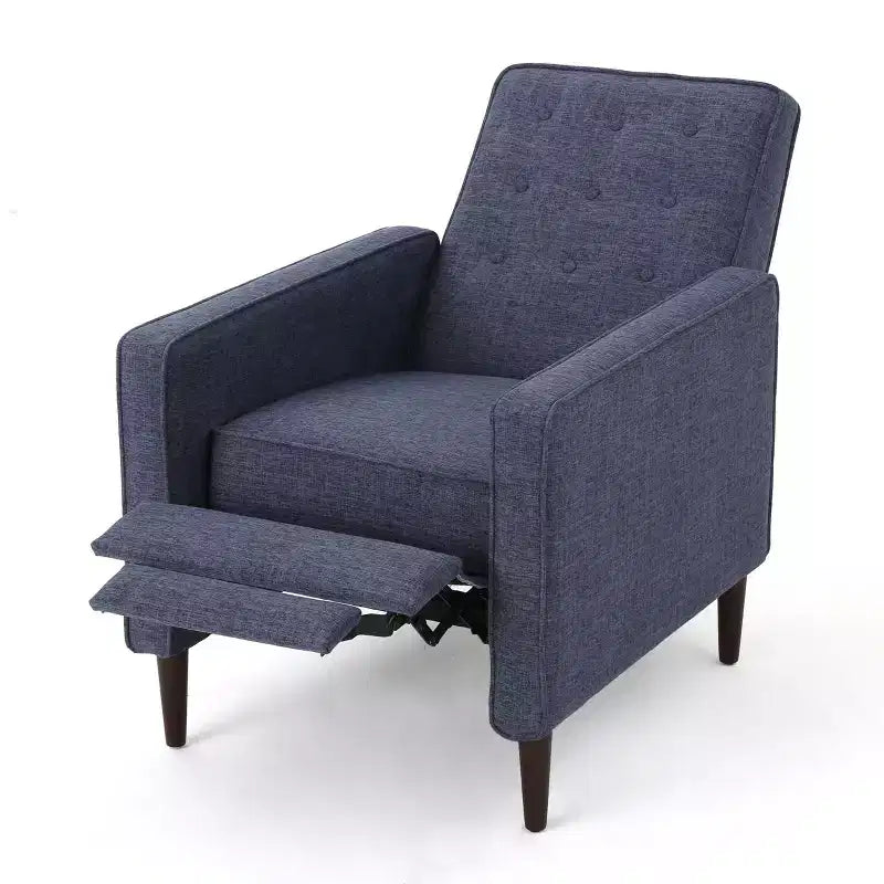 Mid Century Modern Tufted Pushback Recliners (Set of 2)