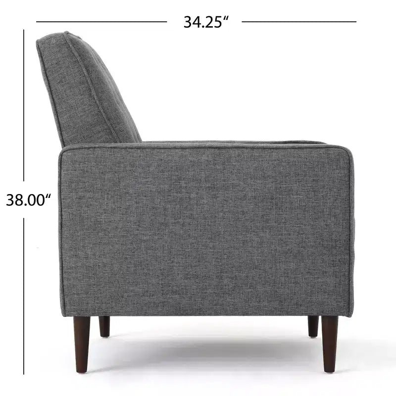 Mid Century Modern Tufted Pushback Recliners (Set of 2)