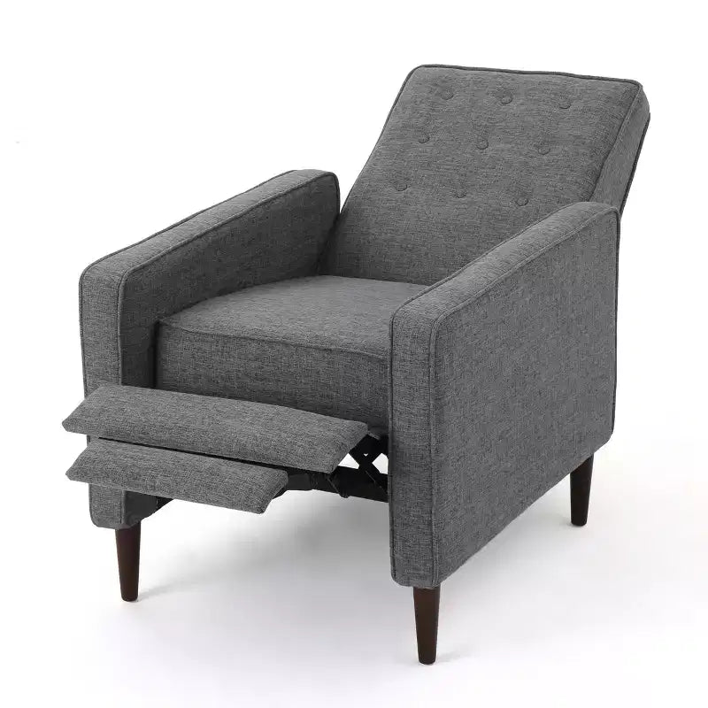 Mid Century Modern Tufted Pushback Recliners (Set of 2)