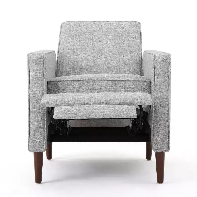 Mid Century Modern Tufted Pushback Recliners (Set of 2)