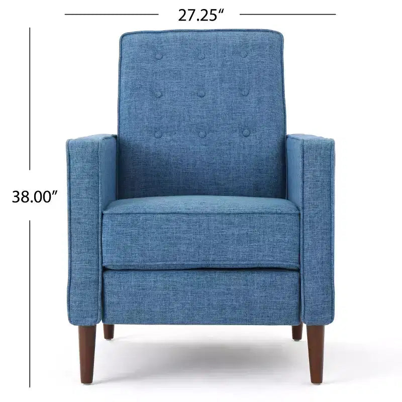 Mid Century Modern Tufted Pushback Recliners (Set of 2)