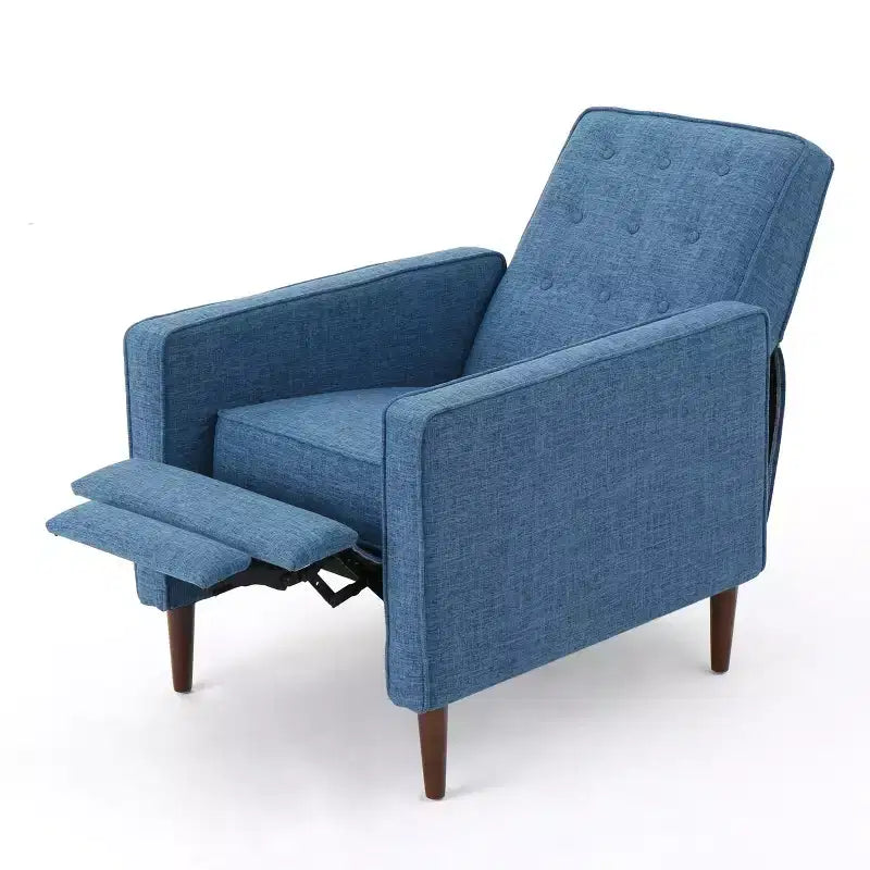 Mid Century Modern Tufted Pushback Recliners (Set of 2)