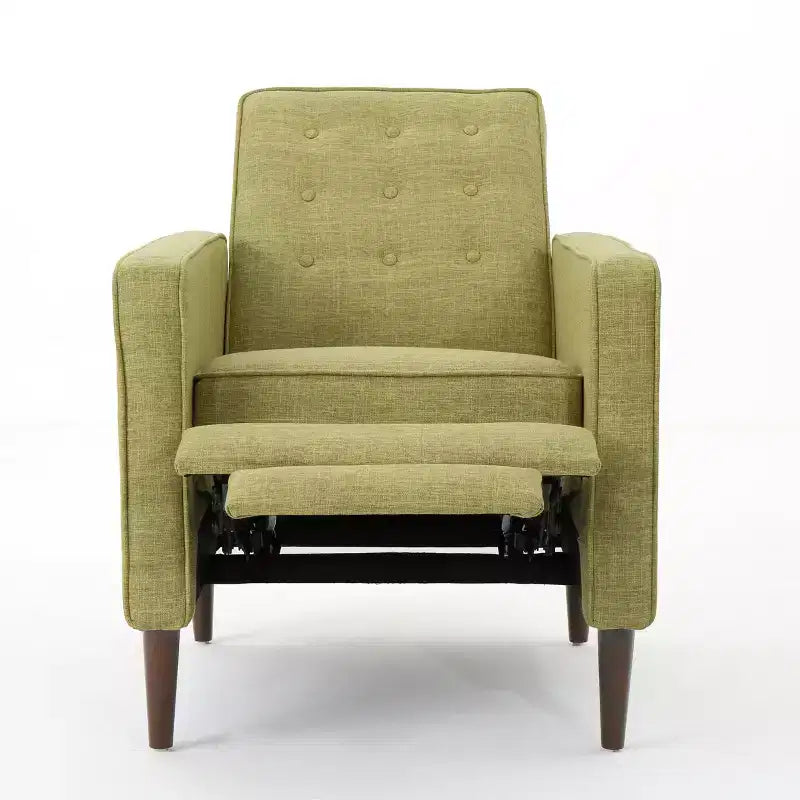 Mid Century Modern Tufted Pushback Recliners (Set of 2)