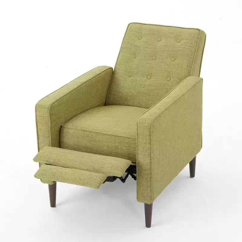Mid Century Modern Tufted Pushback Recliners (Set of 2)