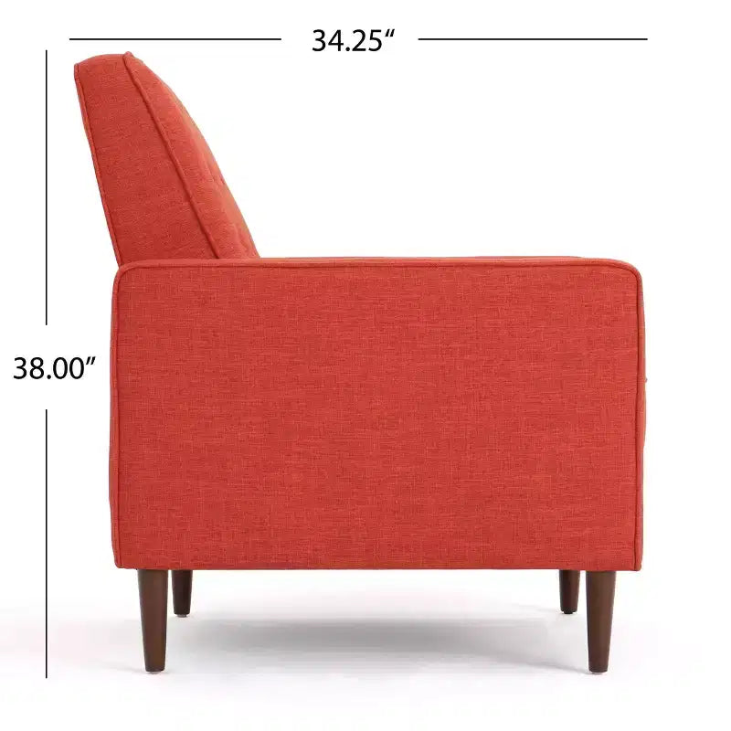 Mid Century Modern Tufted Pushback Recliners (Set of 2)