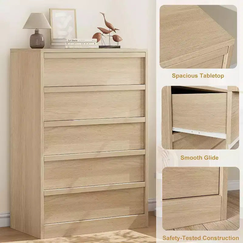 Komoda z 5/7 szufladami do sypialni, nowoczesna wysoka komoda z dużą przestrzenią do przechowywania, drewniany organizer do salonu, pokoju dziecięcego i przedpokoju