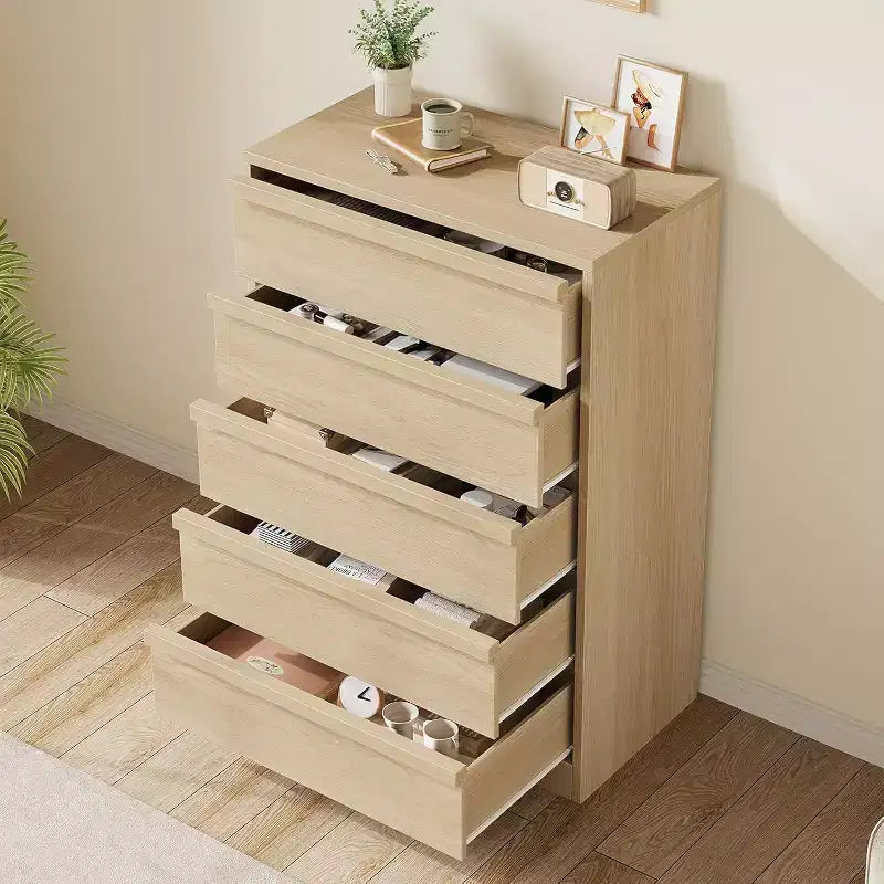 Cassettiera a 5/7 cassetti per camera da letto, cassettiera alta moderna con ampio spazio contenitivo, mobile organizer in legno per soggiorno, cameretta e ingresso