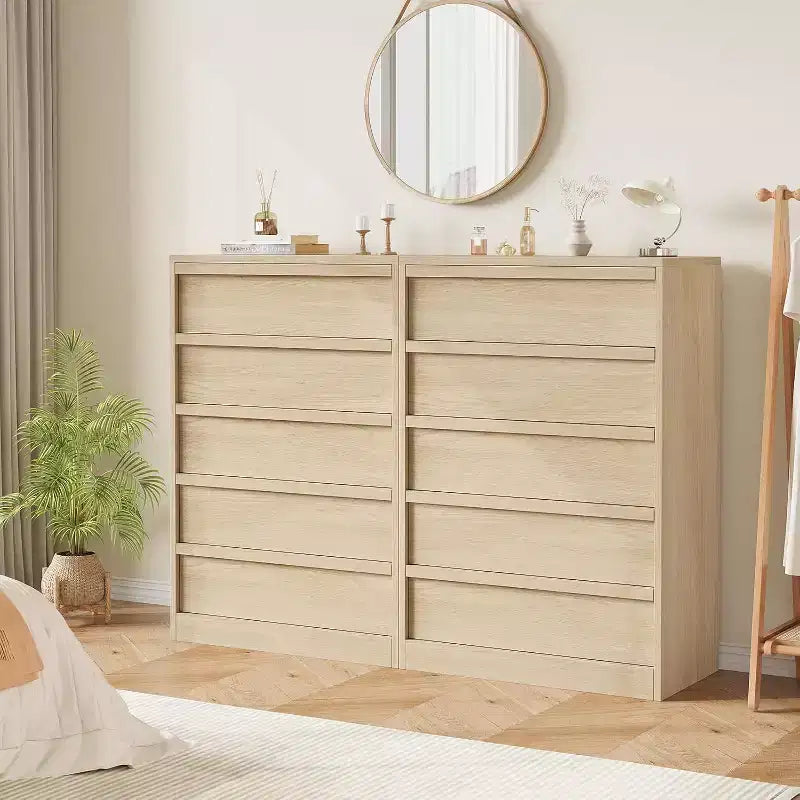 Komoda z 5/7 szufladami do sypialni, nowoczesna wysoka komoda z dużą przestrzenią do przechowywania, drewniany organizer do salonu, pokoju dziecięcego i przedpokoju